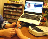 Biomeridian scanner